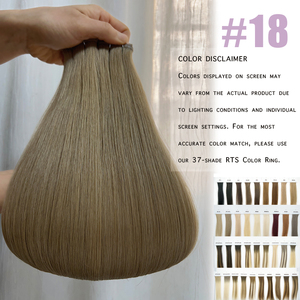 Cheveux chinois de qualité salon 2026, super double trame, pointes pour extensions, cheveux vierges Remy, trame papillon, couleur <span class=keywords><strong>blond</strong></span> <span class=keywords><strong>foncé</strong></span> # 18 - Product Image 2