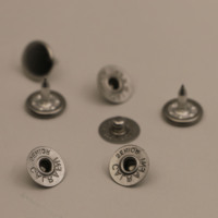 Boutons-pression ronds à dos plat en laiton plaqué or, écologiques et personnalisables, avec mécanisme de pression robuste pour chemises en jean – Vente en gros