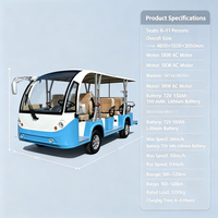 Voiture électrique utilitaire personnalisable et durable, grande capacité, navette de transfert pour hôtel