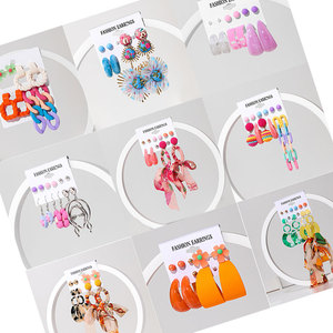 2023 nouvelle mode Style coréen boucles d'oreilles en gros fille mignon boucles d'oreilles mixte mignon acrylique femmes accessoire boucles d'oreilles - Product Image 1