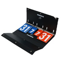 Tableau d'affichage multifonctionnel en PVC pour le basket-ball, le badminton et le tennis de table. Affichage double face pour divers sports.