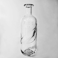 Carafe à vin et spiritueux de luxe à design spirale pour la vaisselle de table haut de gamme des restaurants