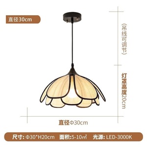 Lustre moderne en cristal LED avec cadre en bois, montage en surface, couvercle en acrylique, IP44, 3500K blanc chaud, CRI80, garantie de 3 ans - Product Image 2