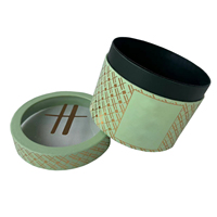 Boîte cadeau ronde personnalisée en relief avec des matériaux recyclés pour les célébrations de mariage et les événements spéciaux
