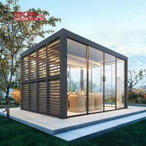 Pergola de jardin avec pavillon de <span class=keywords><strong>terrasse</strong></span>, angle réglable et fonction pare-soleil, idéale pour les espaces arrière-cour et piscine - Product Image 1