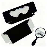 Boîte cadeau en papier kraft élégante et tendance pour faux cils élégants Emballage pratique et tendance pour les cils