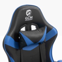 Chaise de jeu pour ordinateur de style racing avec appui-tête en cuir PU, support lombaire, repose-pieds, rotation à 360 degrés - Vente directe d'usine en gros