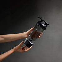 Cadeaux d'affaires promotionnels, bouteilles de protéines, gobelet mélangeur rechargeable avec couvercle pour la salle de sport, la remise en forme, les protéines en poudre et le café