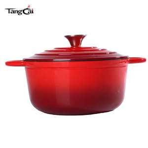 Olla <span class=keywords><strong>de</strong></span> <span class=keywords><strong>Hierro</strong></span> <span class=keywords><strong>Fundido</strong></span> Esmaltada <span class=keywords><strong>de</strong></span> Tamaño Familiar, No Tóxica, para Hornear Pan y Cocinar en el Hogar - Product Image 6