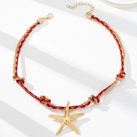 Ensemble de bijoux bohème style plage d'été pour femmes, colliers style vacances, breloques vie marine, perles artificielles, étoile de mer, corail, bouddhisme