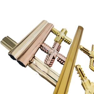 Nouvelle barre d'espacement creuse en aluminium doré 2025 pour vitrage isolant – Accessoires en aluminium pour le Mexique - Product Image 1