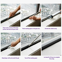 GORVIA P303D Composé de calfeutrage en polyuréthane premium, haute élasticité, étanchéité imperméable pour la construction et l'entretien, mastic PU bicomposant
