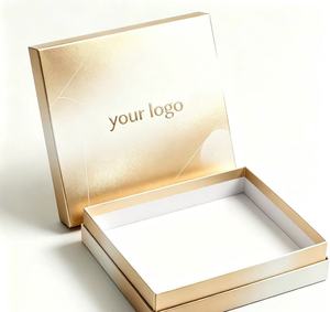 Boîte en papier avec logo personnalisé, boîte de luxe avec couvercle et fond pour cosmétiques et vêtements - Product Image 2