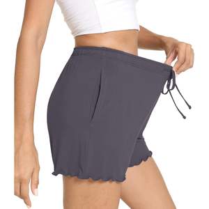 Pantalones Cortos de Dormir de Viscosa de Bambú Personalizados para Mujer, Pantalones de Pijama Suaves, Tallas S-XXL, Ropa Casual - Product Image 3