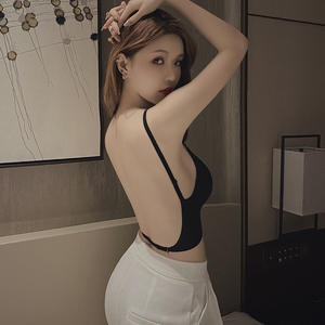 Soutien-gorge sans couture sexy pour femme, forme U, dos nu, pour le sommeil, taille 32A - Product Image 1