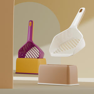 Para <span class=keywords><strong>Amazon</strong></span> Cross-Border Cat Supplies Juego <span class=keywords><strong>de</strong></span> pala <span class=keywords><strong>de</strong></span> limpieza <span class=keywords><strong>de</strong></span> caca <span class=keywords><strong>de</strong></span> plástico en forma <span class=keywords><strong>de</strong></span> tofu Conveniente para cajas <span class=keywords><strong>de</strong></span> arena para <span class=keywords><strong>gatos</strong></span> - Product Image 4