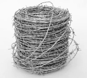 Fil de fer barbelé XG en gros, diamètre 2,5 mm, revêtement PVC et galvanisation à chaud/immersion pour clôtures de protection de prison (bobines) - Product Image 1