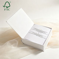 Boîte cadeau à couvercle articulé, boîte d'emballage rigide de luxe, boîte en papier rigide de qualité supérieure avec logo personnalisé imprimé, emballage pour parfum et bijoux, doublure en éponge