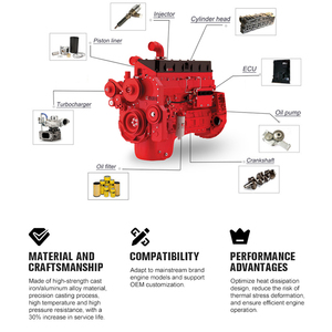 Hot bán sản phẩm 4d102 động cơ Xi lanh đầu lắp ráp bộ phận động cơ 6732-11-1011 - Product Image 4