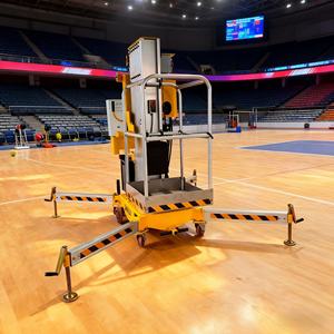 Elevador de Mástil Manual de Acero Inoxidable de 6.2 Metros con Parada de Emergencia, Alimentado por Batería, Velocidad de Elevación/Descenso de 10/36 Segundos - Product Image 1