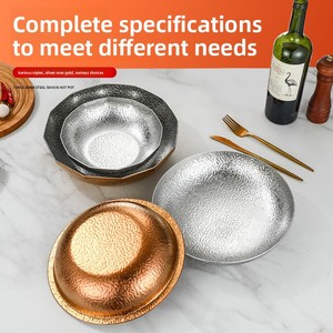 Paellera de Acero Inoxidable 304 de Lado Ancho, Extra Gruesa, para Cocinar Mariscos, Filetes y <span class=keywords><strong>Pasta</strong></span> - Product Image 3