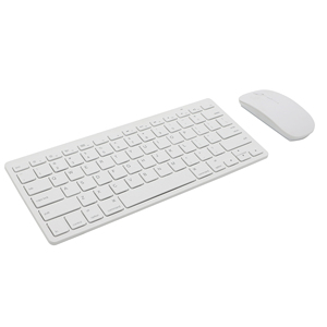 Nouveau clavier sans fil en métal pleine taille en gros, double mode (BT+2.4G), pour <span class=keywords><strong>PC</strong></span>/ordinateur portable/ordinateur, design fin, garantie de 12 mois, gris et blanc - Product Image 4