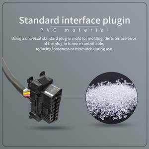 Автомобильный 16-контактный разъем OBD2, кабель в ПВХ оплетке, медный проводник, расширяемая оплетка, класс защиты IP68 - Product Image 4