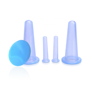 Medizinische Klasse 1 Silica Gel 4 teile/satz Gesichts Schröpfen Therapie <span class=keywords><strong>Set</strong></span> Cellulite Cups für Gesicht Augen Behandlung Chinesische Medizin - Product Image 3