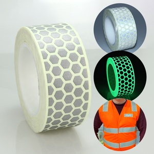 Chất liệu cotton polyester phát sáng phản chiếu vải phát sáng trong bóng tối ánh sáng cao được may trên vải phản quang cho trang phục công sở - Product Image 1