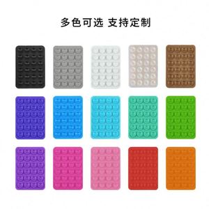 ถ้วยดูดซิลิโคน 24 เม็ด สีดำ แบบเรียบง่าย สติ๊กเกอร์ติดถ้วยดูดกันลื่น เคสโทรศัพท์แบบพกพา - Product Image 2