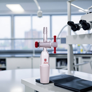 Adaptateurs de vide avec PTFE Stopcock14 #19 #24 # ou 29 # utilisés pour réguler le débit de gaz ou de liquides dans les systèmes de réaction - Product Image 5