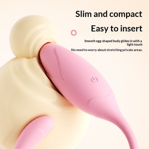 Mini œuf vibrant contrôlé par <span class=keywords><strong>application</strong></span> - 9 modes, étanche IPX7, vibromasseur en silicone liquide, recharge USB, sextoy discret, en vrac - Product Image 2
