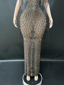 Novance Y2132-C Sites de vente en gros Robes de soirée élégantes de luxe pour galas, tenues à franges pour anniversaires, robes de club sexy et de fantaisie - Product Image 3