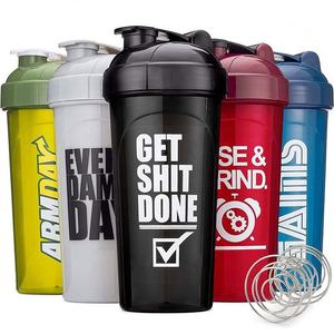 ขวดน้ำพลาสติกสำหรับเล่นกีฬาฟิตเนสขวดเชคผสมโปรตีนขนาด400มล. 600มล. 800มล. 1000มล. ออกแบบโลโก้ได้ตามต้องการ - Product Image 2