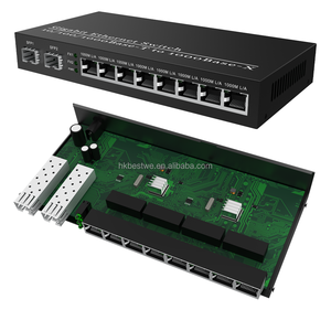 Convertidor de Fibra Óptica SFP a LAN Monomodo y Multimodo a Buen Precio, 2 Puertos SFP, 8 Puertos RJ45, Convertidor de Medios Ethernet de Fibra Óptica - Product Image 5