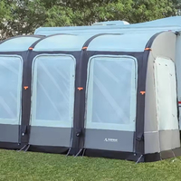 Gonflable RV Auvent Chambre Respirant Étanche Toit Camper Van Tente pour Famille Camping Caravane Auvent Tente