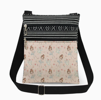 Sac à bandoulière populaire 2026 avec imprimé de ballerine de dessin animé mignon, sac de voyage pour femme, sac de danse et de cosmétiques