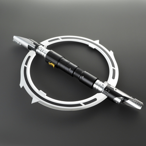 <span class=keywords><strong>Sabre</strong></span> <span class=keywords><strong>laser</strong></span> à double lame pliable avec poignée en métal, effets sonores Neopixel Proffie Blaster Lock-Up, pour cosplay et duel - Product Image 4
