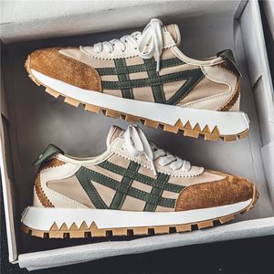 Zapatos Deportivos Casuales Retro para Hombre, Suela Gruesa, Ligeros, Antideslizantes, Transpirables, Cierre de Cremallera, Parte Superior Elástica, Suaves y Cómodos, Colores Mixtos - Product Image 2