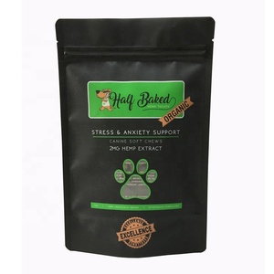 Doypack-Bolsa de impresión digital con sello térmico a prueba de olores, embalaje flexible y personalizable, con ventana para perros - Product Image 1