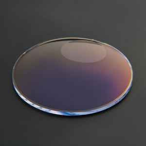 Venta flash para lentes ópticas sin cortar bifocales planas con parte superior redonda con color de lente transparente - Product Image 2