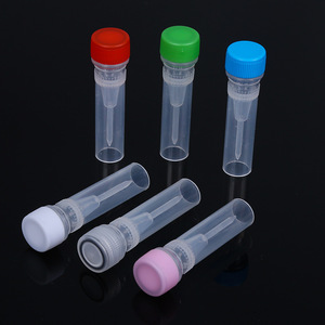 Huizhong Cryogenic <b>Tubes</b> 1.5ml 1.8ml 5ml 10ml Screw Cap Disposable <b>Plastic</b> Refrigeration <b>Tubes</b> - Product Image 3