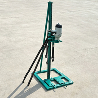 Machine de forage de puits d'eau portable à moteur rotatif hydraulique électrique à prix compétitif avec une profondeur maximale de 80 m pour 270 $