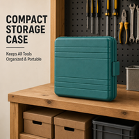 Ensemble d'outils à main pour la maison, 12 pièces, kit de réparation domestique avec étui en plastique portable, outils de quincaillerie, pinces combinées, tournevis