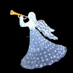 Iluminación navideña para exteriores con diseño de ángel LED para eventos - Product Image 3