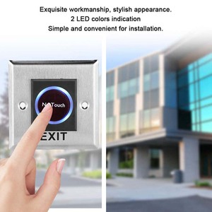 No Touch Door Release <strong>Exit</strong> <strong>Button</strong> NO/NC/COM Sensor Switch LED Indicator for <strong>Access</strong> <strong>Control</strong> 115mmx70mm Panel 12V 3A - Product Image 6