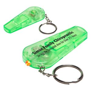 Luz Roja Personalizada |   Apriete y suelte para encender/apagar |   Silbato de Seguridad |   Anillo de Unión Desmontable |   Pilas de botón incluidas - Product Image 3