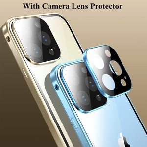 Funda Magnética de Vidrio Templado de <span class=keywords><strong>Doble</strong></span> Cara con Protección de 360 Grados y Cierre de Hebilla para iPhone 13 14 Pro Max - Product Image 3