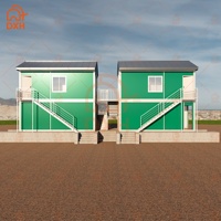 Maison conteneur préfabriquée DXH sur mesure en kit – Villa moderne en panneaux sandwich d'acier, mobile et modulaire pour atelier ou chambre