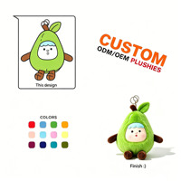 Nouveauté : Série de jouets en peluche personnalisés Légumes et Fruits – Adorables porte-clés en peluche PVC de style dessin animé